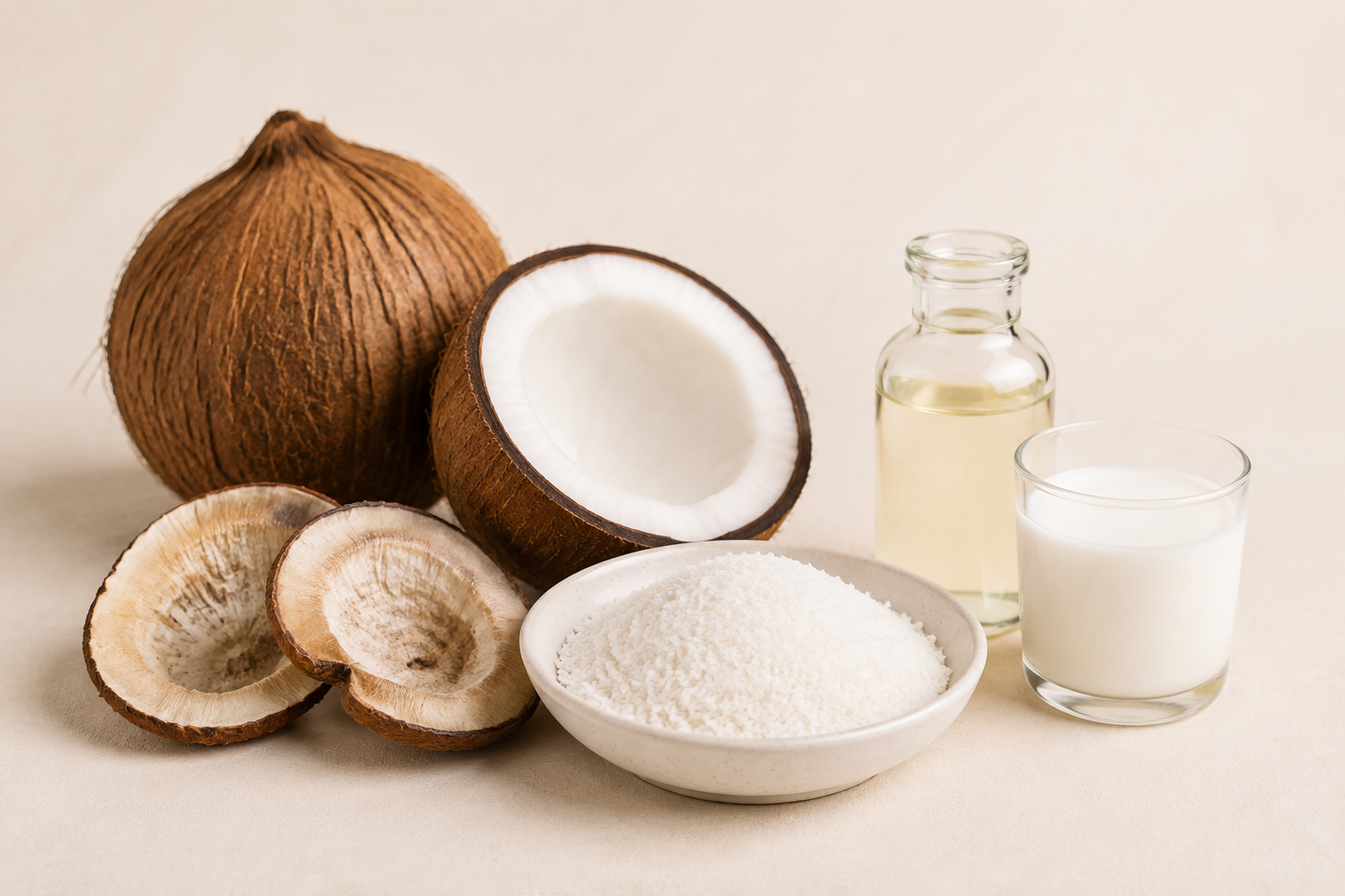 Illustrative coconut products product range